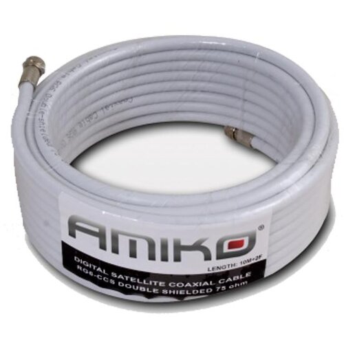 Amiko Koaksijalni kabl RG-6, CCS, 90dB, 10 met. Sa konektorima &amp;ndash; RG6/90dB &amp;ndash; 10m Slike