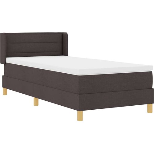  s opruga kutije Tamno smeđa 200 x 90 cm tkanina Slike