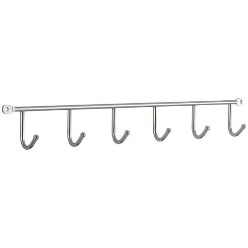 SIRO Garderobna letev 2081-420ZN1 (Do x Š x V: 420 x 53 x 32 mm, Število kaveljčkov: 6 kos) Cene