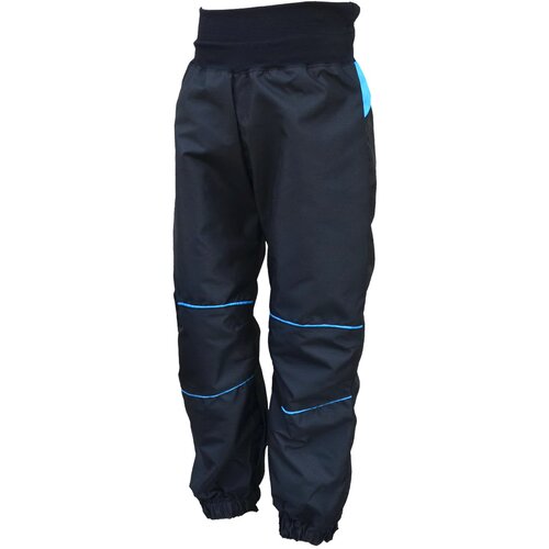 Kukadloo Children&amp;#039;s rustle trousers - black-turquoise Slike