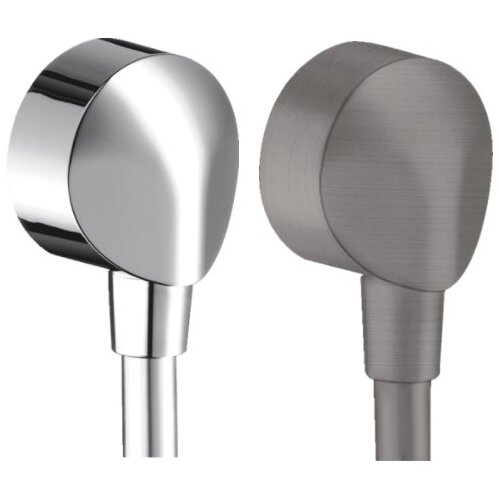 Hansgrohe Fixfit E priključak za zidni tu&amp;scaron; crna/hrom 27454340 Slike
