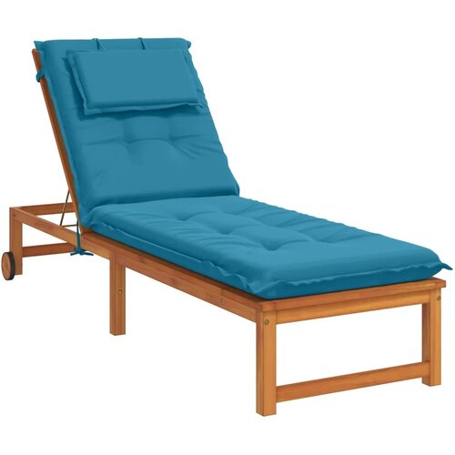  Jastučić za ležaljku GEMERT 100% poliester Svjetloplava - Svjetloplava 190 x 60 x 9 cm Poliester Slike