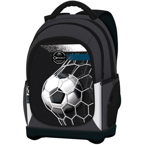Connect Ranac đački anatomski lagan Goal Net 40228 sivo-crni Slike