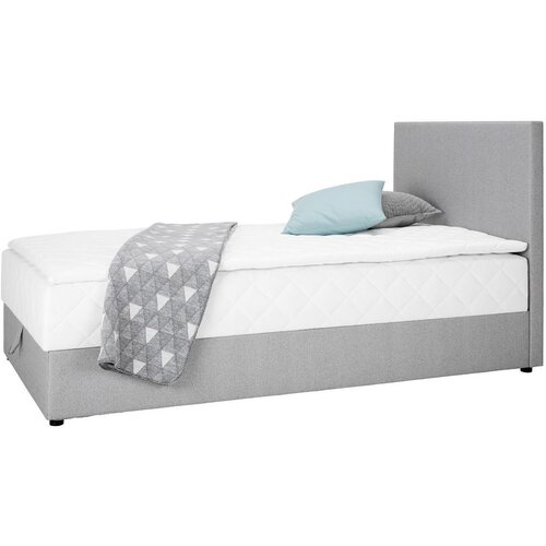 M&amp;ouml;max Postelja Boxspring Boxy, Siva, 90x200 Slike