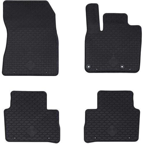  Auto tepih 4 pcs Crna prikladno za Nissan QASHQAI 2021- Guma Slike