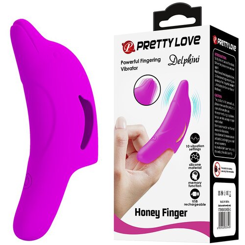 Pretty Love Delphini Finger Vibrator Purple Cene