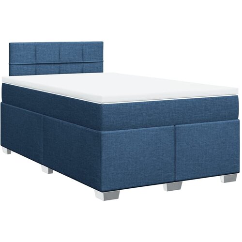 Maison Chic Box spring postelja - Vzmetna postelja z vzmetnico modra 120x190 cm blago SL11694, (21881796) Cene