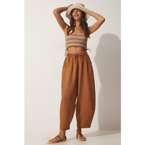 Happiness İstanbul Pants - Brown - Carrot pants Cene