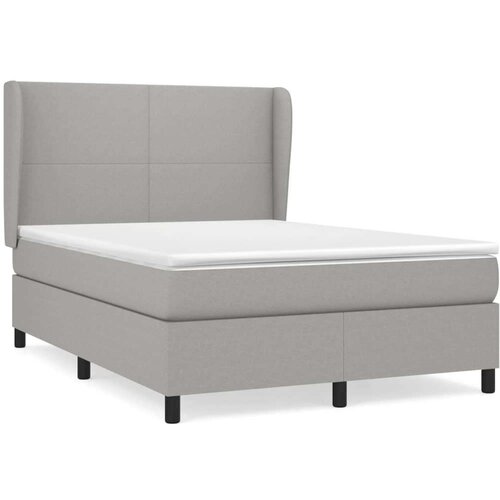  Box spring s madracem svjetlosivi 140x200 cm od tkanine Slike