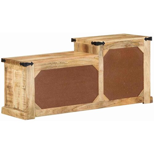  Klupa s ladicama s pohranom Smeđa 110 x 35 x 50 cm Grubi Mango Slike