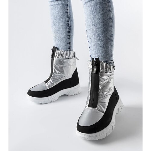 Gemre Silver-black insulated snow boots Controni Cene