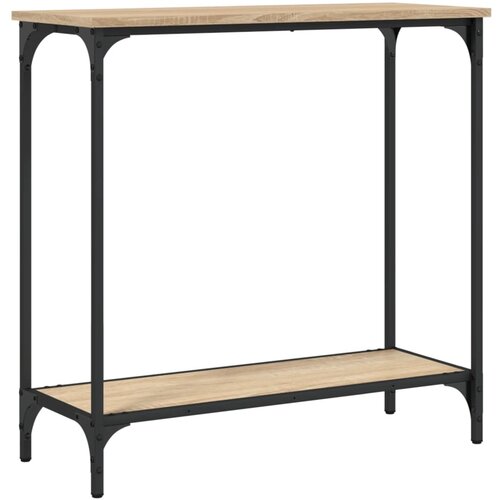Maison Chic konzolna miza - miza ob steni sonoma hrast 75x30,5x75 cm inženirski les, (21785932) Slike