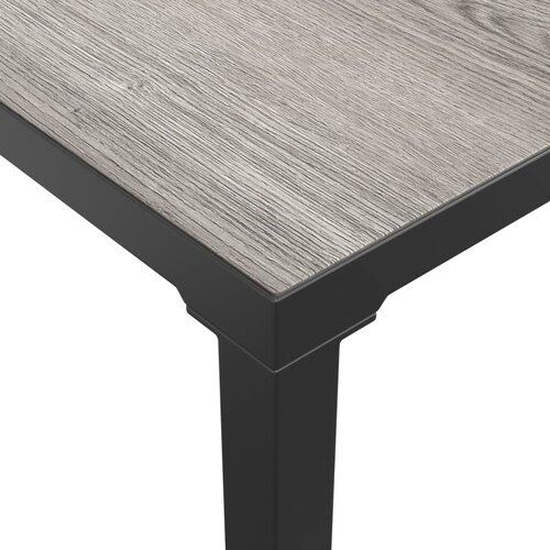  Vrtni stolić za kavu sivi 55 x 55 x 31 cm DPC i čelik Slike