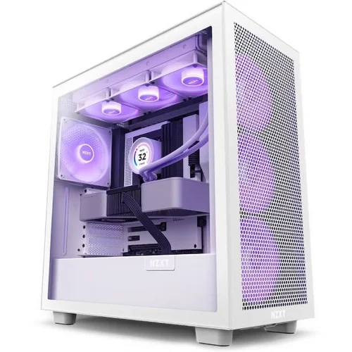 NZXT Ohišje iz belega kaljenega stekla Atx H7 Flow Rgb, (21408564)