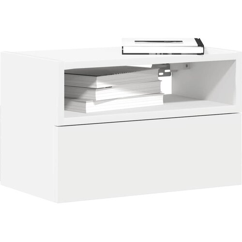 vidaXL Stenska nočna omarica 2 kosa bela 45x26x28,5 cm Cene