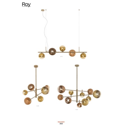  Redo 01-2780 - Visilica na sajli ROY 6xG9/10W/230V Slike
