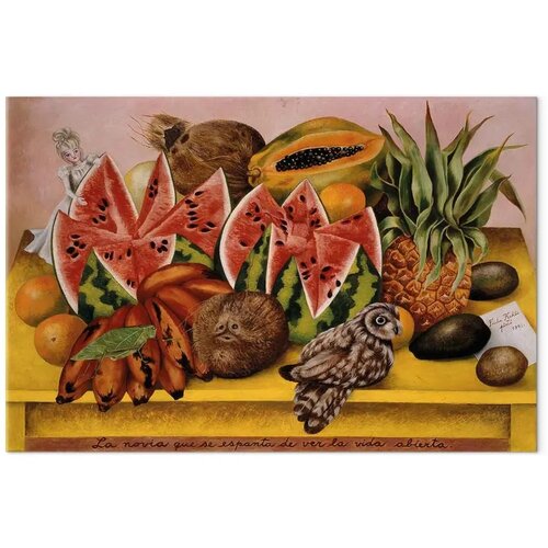  Slika - Frida Kahlo &amp;ndash; A Bride Frightened at the Sight of Life Opened 90x60 Standard Slike