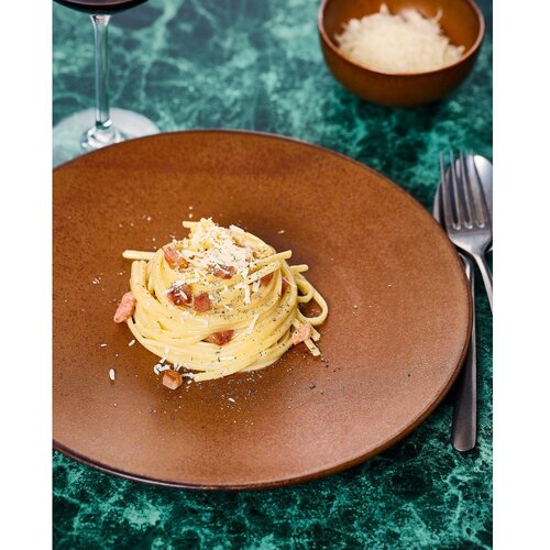 BonBistro Rjav porcelanast krožnik &amp;oslash; 27 cm Ovio &amp;ndash; Slike