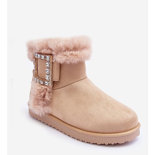 Boto Women's Insulated Buckle Boots Dulca Beige Cene