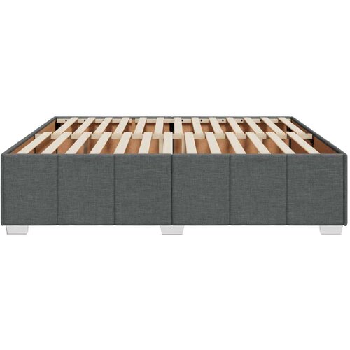 VidaXL okvir za krevet bez madraca tamnosivi 200x200 cm od tkanine Slike