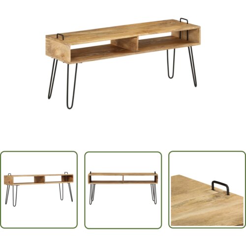 The Living Store TV stojalo iz trdnega mangovega lesa 110x35x45 cm - TV Stojalo, (21740576) Cene