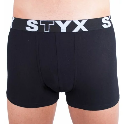 STYX MEN'S BOXERS SPORTS RUBBER Muške bokserice, crna, veličina