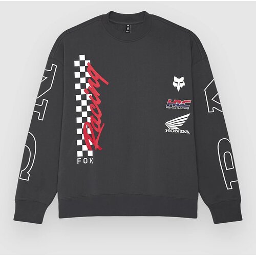 Fox Honda Oversized Crew Pulover iz flisa dark shadow Slike