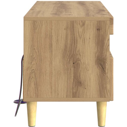  LED TV kabinet Hrast artisan Konstruirano drvo Slike