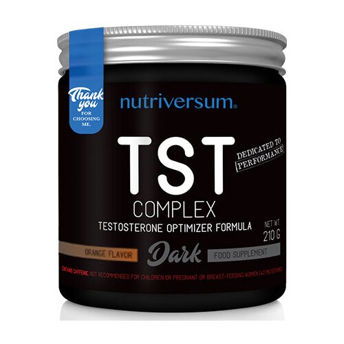 NUTRIVERSUM tst complex dark 210g – biljna formula za povećanje snage i izdržljivosti - pomorandža Cene
