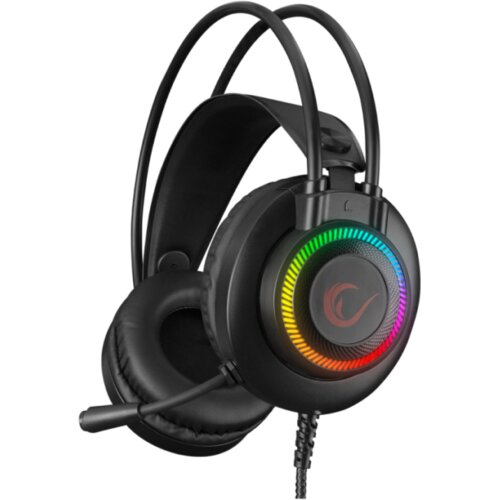  Slu&scaron;alice sa mikrofonom gaming RAMPAGE RM-K27 X-JAMMER Rainbow RGB LED USB 3.5M PC &ndash; PS4-PS5-XBOX, 34516 Cijene