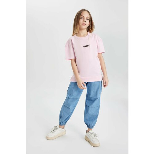 Defacto Girl Cargo Fit Elastic Banded Leg Jeans Slike