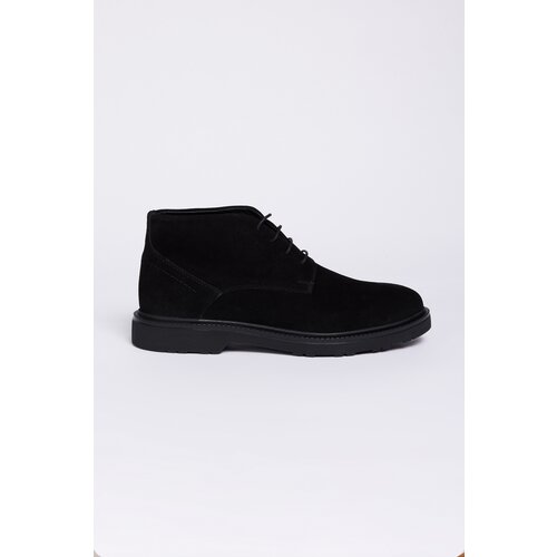 ALTINYILDIZ CLASSICS Men's Black 100% Leather Warm Lace Up Boots Cene