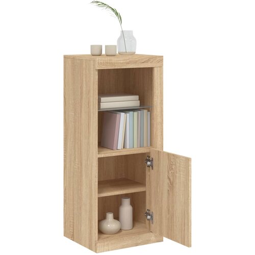  Komoda s LED svjetlima boja hrasta sonome 41x37x100 cm Slike
