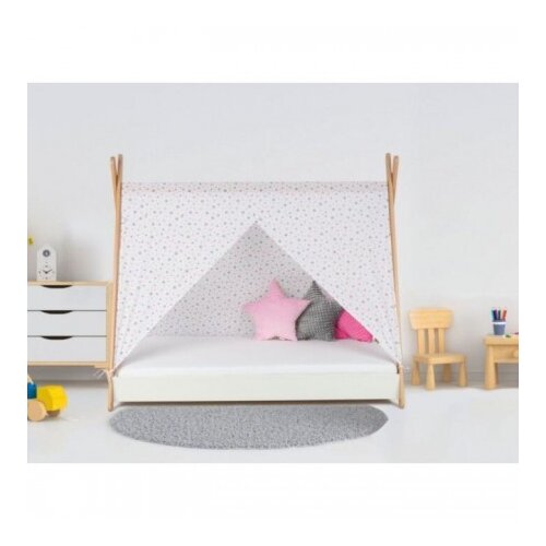 Made in Poland Krevet sa nadstrešnicom i dušekom 180x80cm Tipi Beli Cene