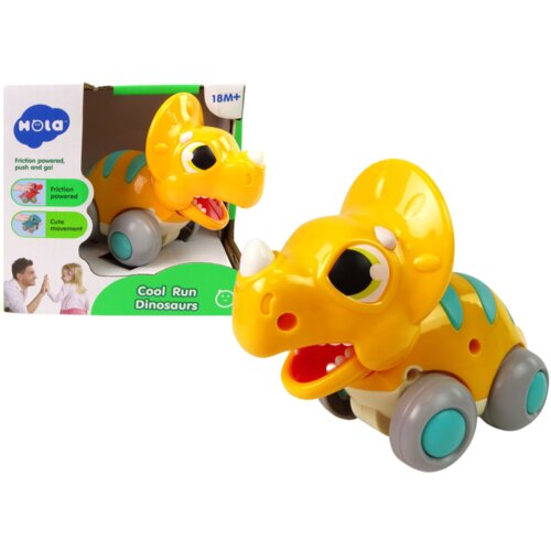Dinosaur on Wheels Yellow Triceratops Figurine Cijene