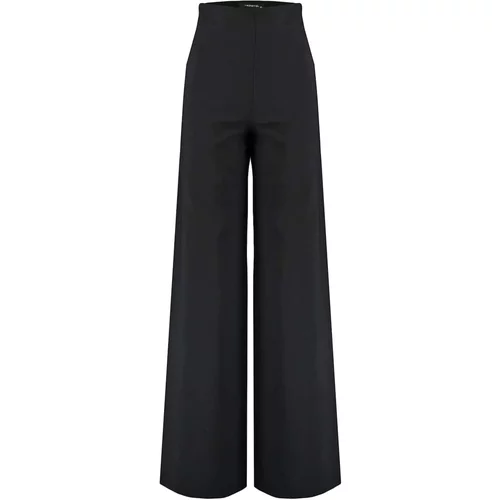 Trendyol Black High Waist Fabric Trousers