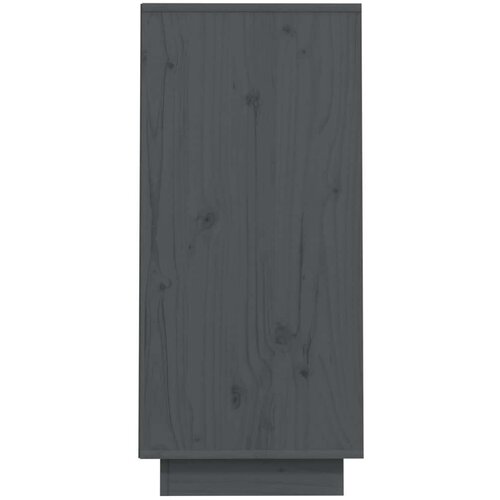  Konzolni ormarić sivi 60 x 34 x 75 cm od masivne borovine Slike