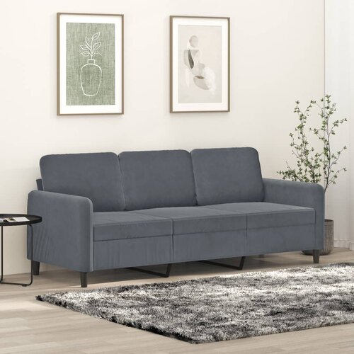 vidaXL Trosed temno siv 180 cm žamet Cene