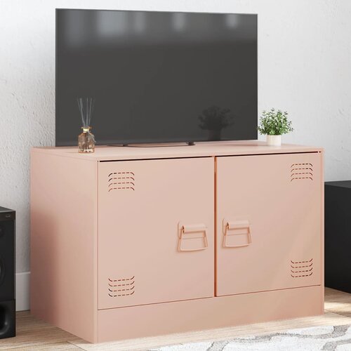 vidaXL TV omarica roza 67x39x44 cm jeklo Cene
