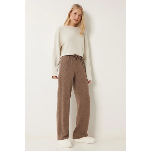  Ženske pantalone UB00295, Braon Slike