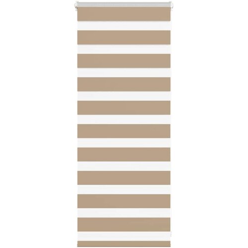 vidaXL Zebra zavesa peščeno rjava 55x100 cm širina blaga 50,9 cm poliester, (5000297468) Cene