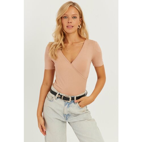 Cool & Sexy Women's Powder Double Breasted Blouse Cene