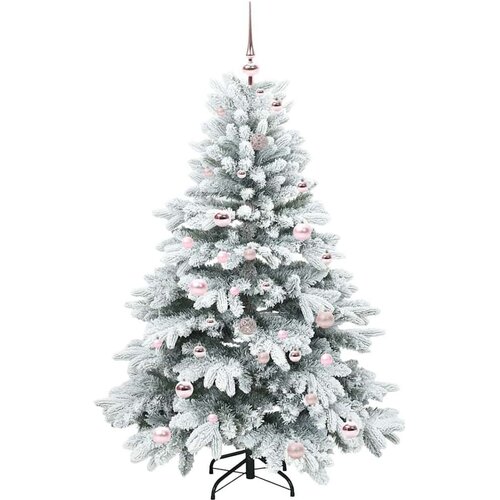 VidaXL Umjetno božićno drvce s stalakom Zelena 150 cm PE i PVC Slike