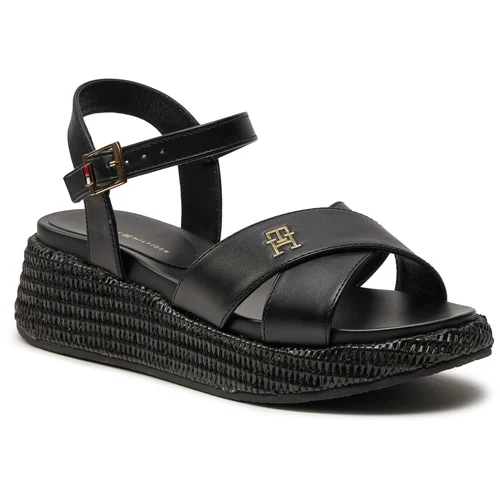 Tommy Hilfiger Espadrile Platform Sandal T3A2-33264-0326 S Black 999