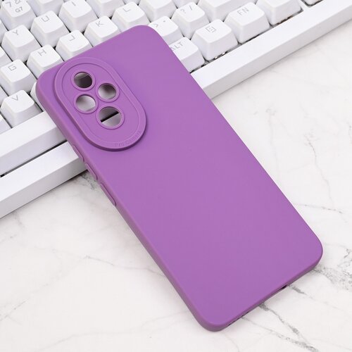  Torbica Silikon Pro Camera za Honor 200 ljubicasta Cene