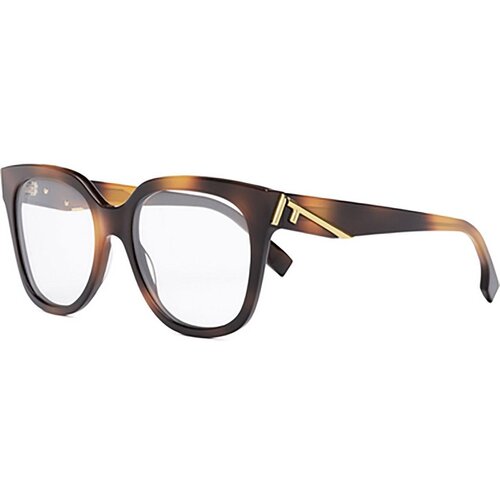 Fendi First Havana Square Eyeglasses - ONE SIZE (54) Slike