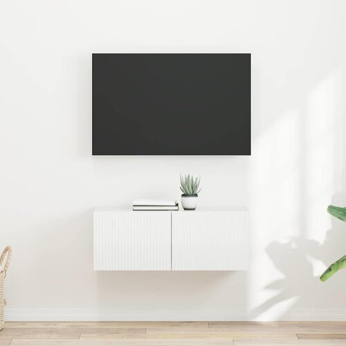 TV zidni ormar Zidne 2 pcs Sjajno bijelo 39 x 31 x 29,5 cm Cijene