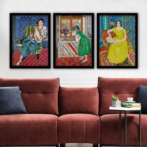 Wallity Set uramljenih slika 3SC_UN895327, 3 Dela Cene