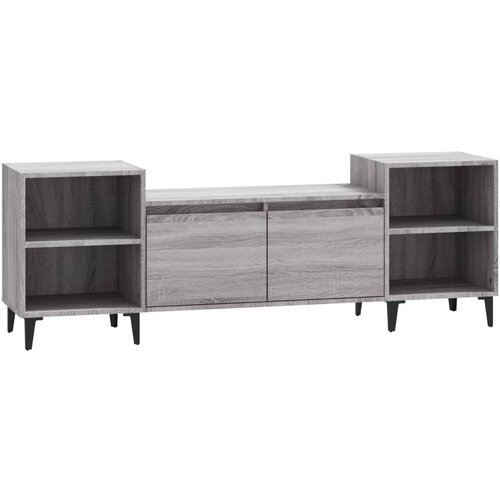 Maison Chic TV omarica - TV enota - Televizijska omarica siva sonoma 160x35x55 cm inženirski les, (21699030) Slike