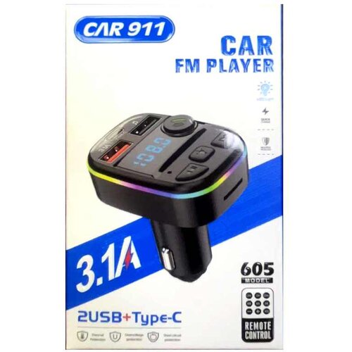  BLUETOOTH FM TRANSMITER CAR 911 605 3.1A+PD Cijene